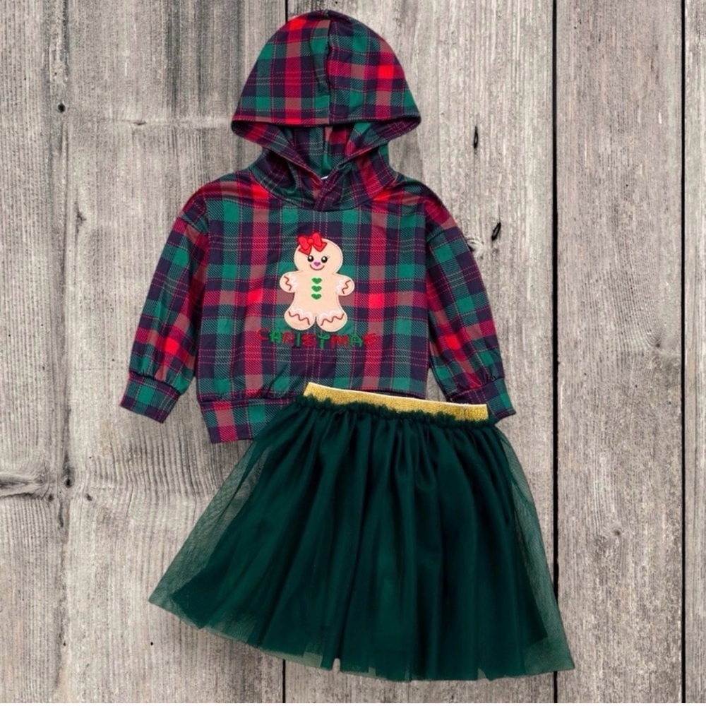 New Girl Boutique Christmas Gingerbread Tutu Set